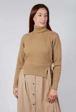 Dual Jumper Shirt Dress in Camel