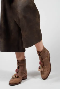 Dual Strap Boot in Brown