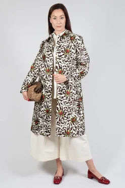 Duchesse Dust Coat in Botanic Zebra Print