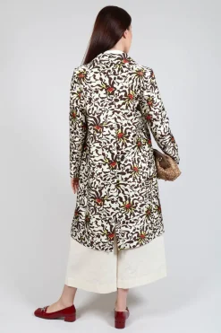 Duchesse Dust Coat in Botanic Zebra Print