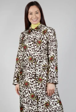 Duchesse Dust Coat in Botanic Zebra Print