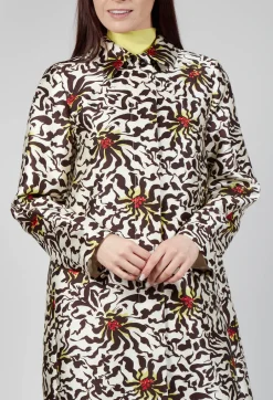 Duchesse Dust Coat in Botanic Zebra Print