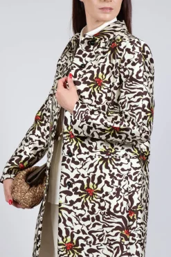 Duchesse Dust Coat in Botanic Zebra Print