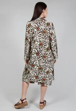Duchesse Dust Coat in Botanic Zebra Print
