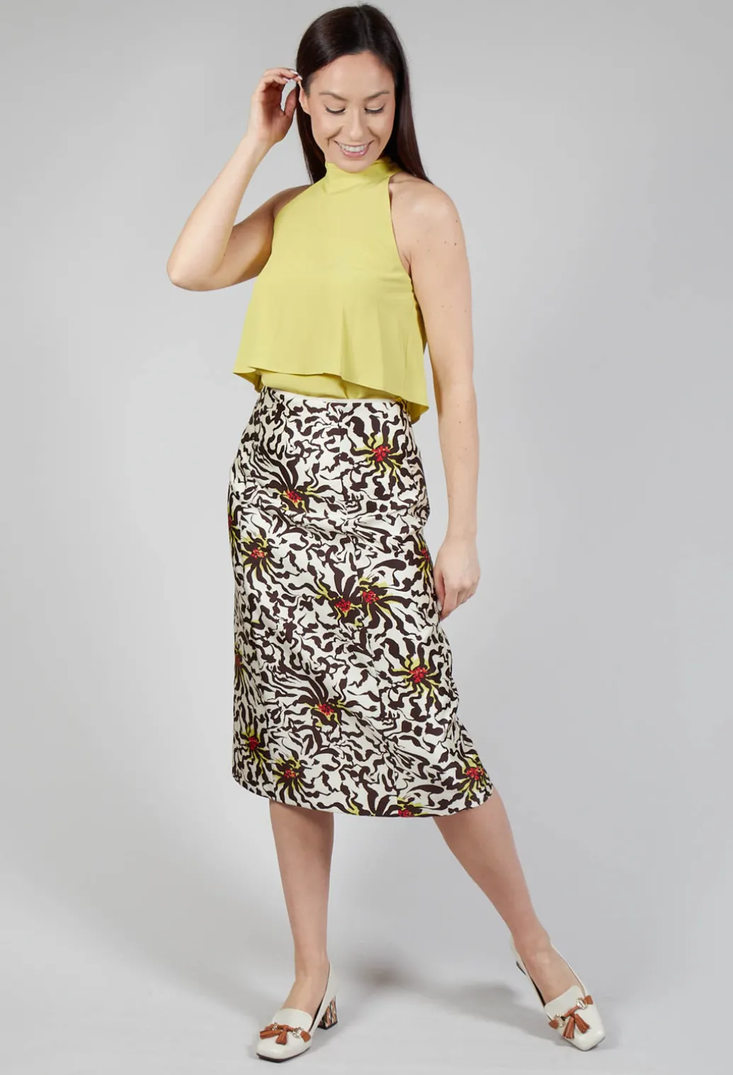 Duchesse Skirt in Botanic Zebra Print
