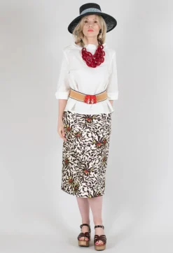 Duchesse Skirt in Botanic Zebra Print