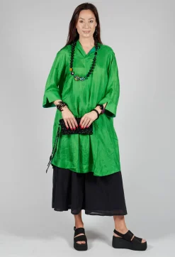 Dunia Dress in Dark Green