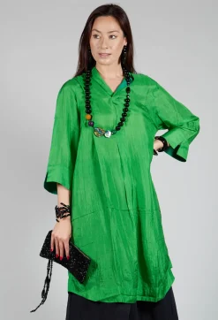 Dunia Dress in Dark Green