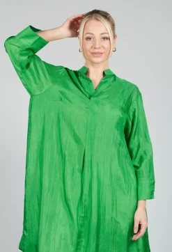 Dunia Dress in Dark Green