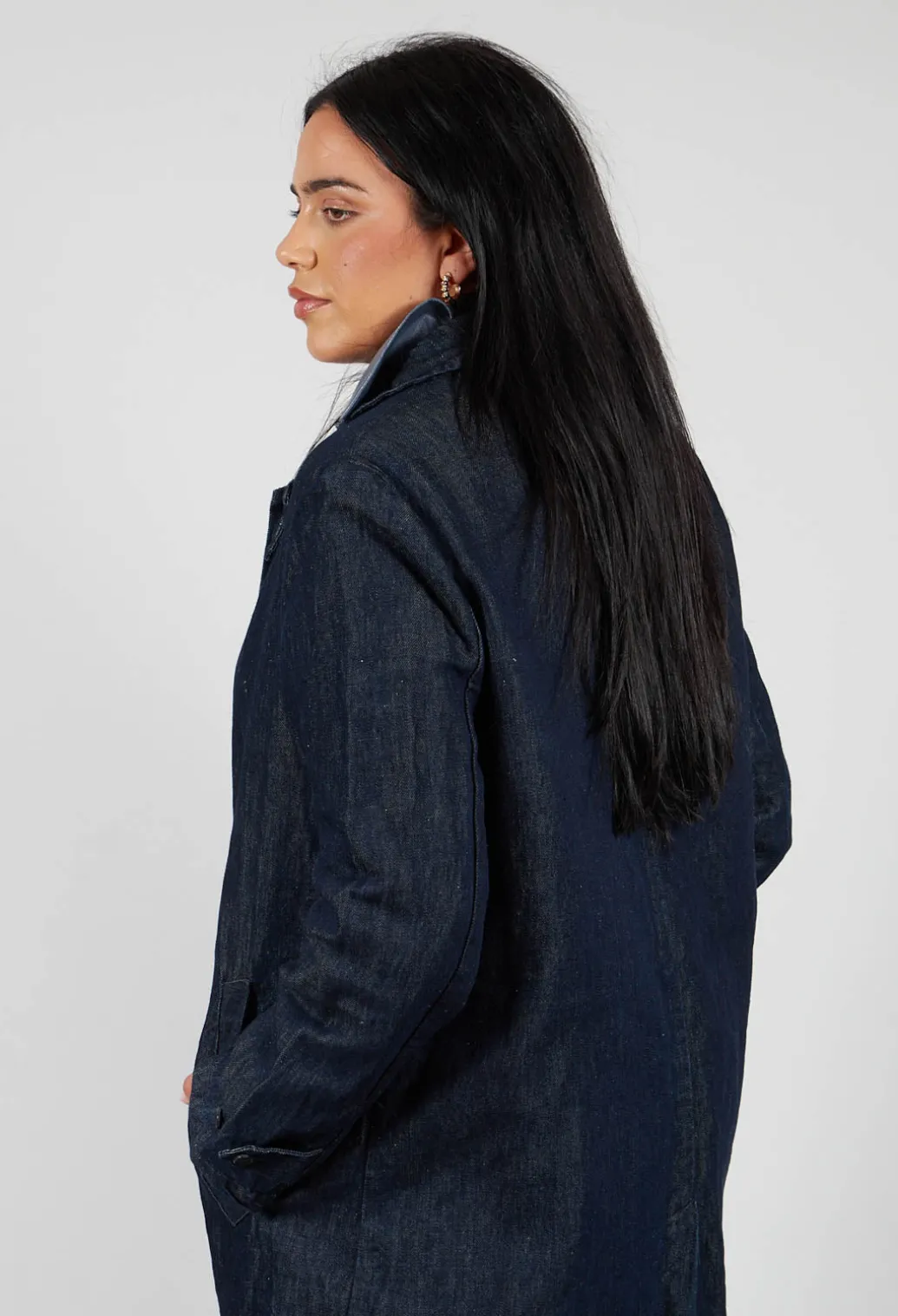 Duster Coat in Indigo
