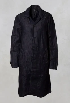 Duster Coat in Indigo