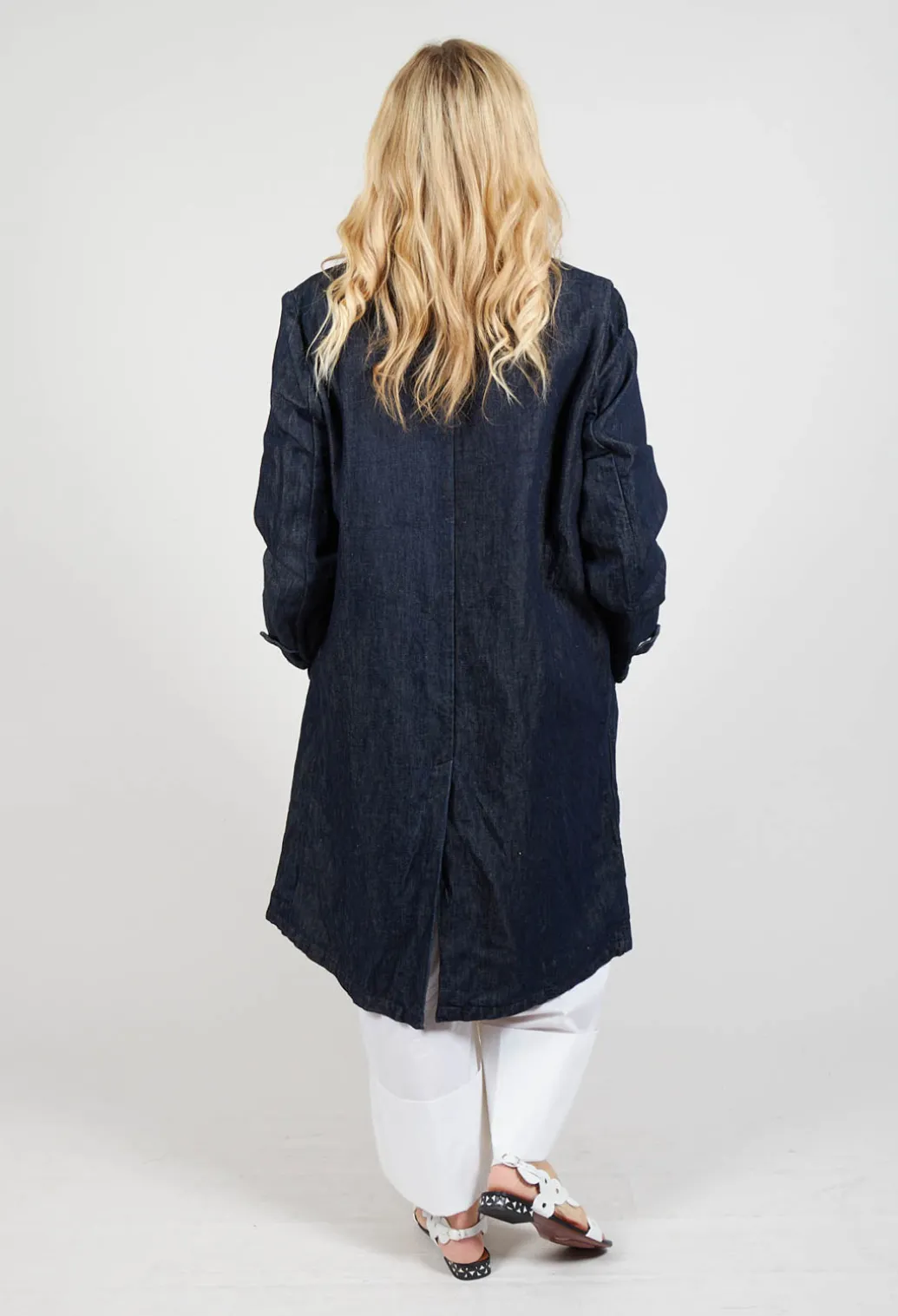 Duster Coat in Indigo