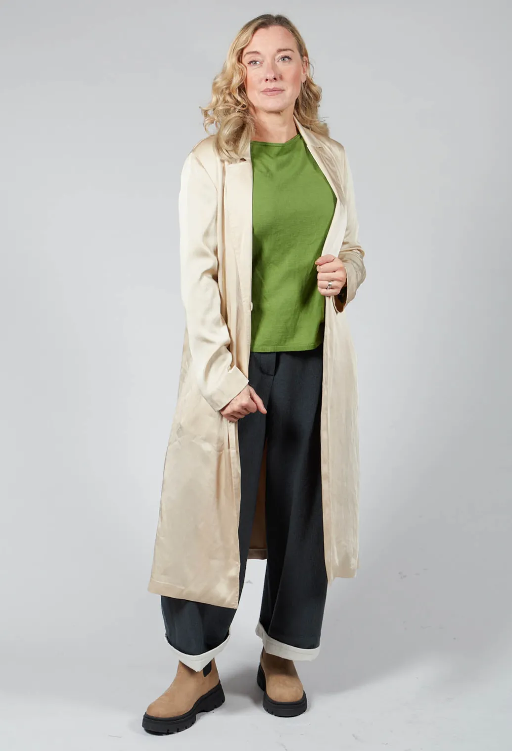 Duster Coat in Sabbia-Sand