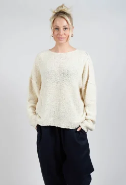 Edad Knitted Jumper in Grandpa Ecru