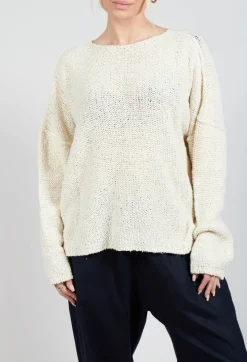 Edad Knitted Jumper in Grandpa Ecru