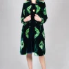 Edda Coat in Tiedye Green