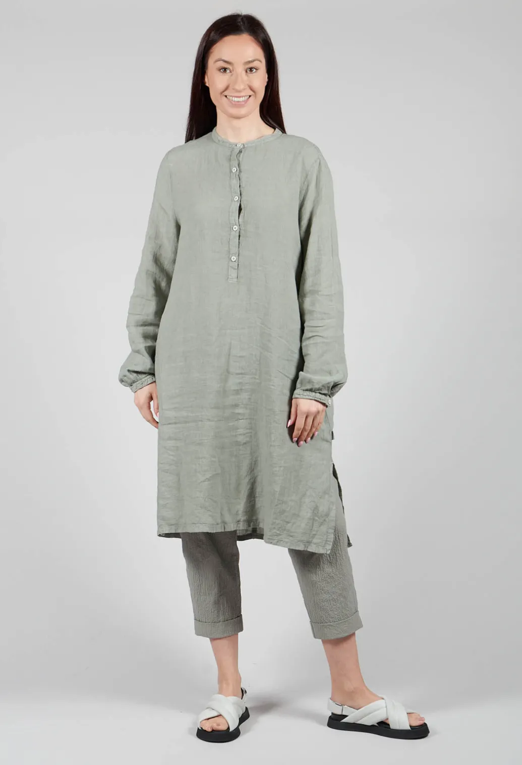 Ede Dress in Eucalyptus
