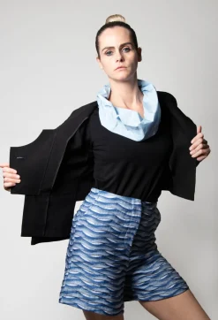 Edig Shorts in Grey Blue
