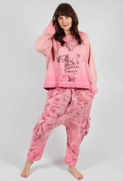 EF Star App Richi Sweatshirt in Sunfaded Azalea