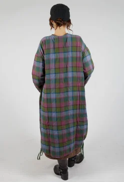 Elara Coat in Green Multicolour