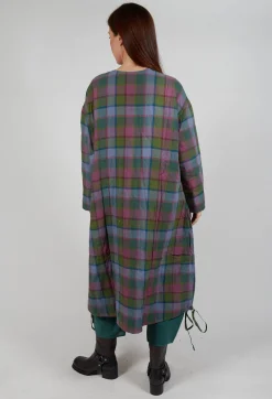 Elara Coat in Green Multicolour