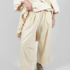 Elasticated Culottes in Cream