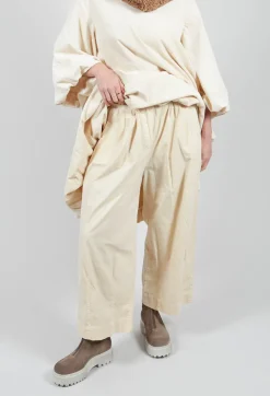 Elasticated Culottes in Cream