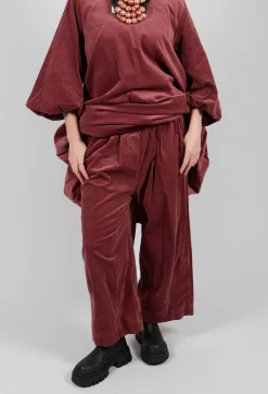 Elasticated Culottes in Intense Rust