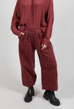 Elasticated Culottes in Intense Rust