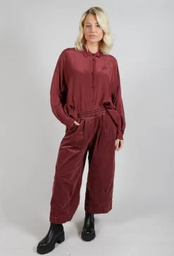 Elasticated Culottes in Intense Rust