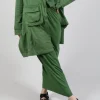 Elasticated Jersey Skirt in Green