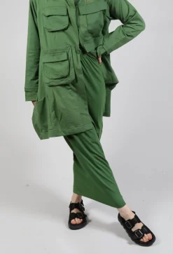 Elasticated Jersey Skirt in Green