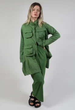 Elasticated Jersey Skirt in Green