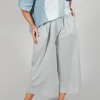 Elasticated Waist Trousers in Oyster Grey