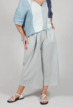 Elasticated Waist Trousers in Oyster Grey
