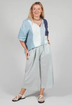 Elasticated Waist Trousers in Oyster Grey