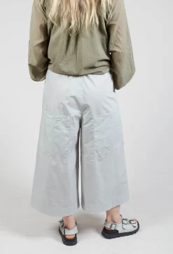 Elasticated Waist Trousers in Oyster Grey