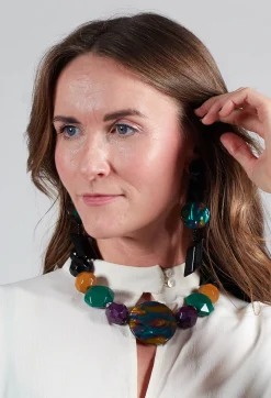 Element Clip Earrings in Perseo