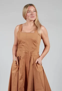 Eliodoro Dress in Camello