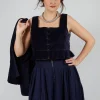 Eljana Top in Midnight Blue