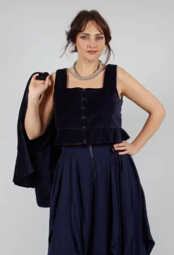 Eljana Top in Midnight Blue
