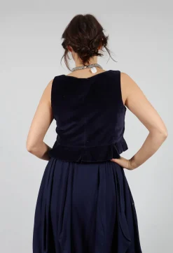 Eljana Top in Midnight Blue