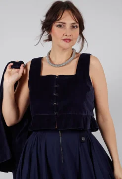 Eljana Top in Midnight Blue