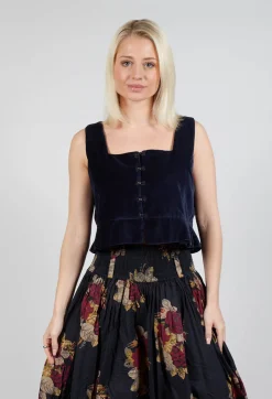 Eljana Top in Midnight Blue