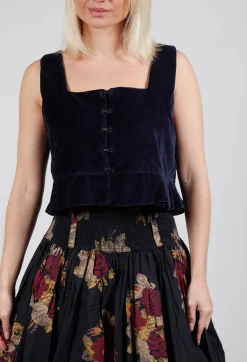 Eljana Top in Midnight Blue