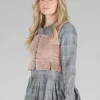 Eljana Top in Taupe