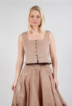 Eljana Top in Taupe