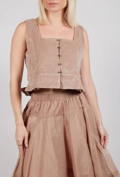 Eljana Top in Taupe