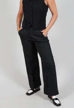 Ella Trousers in Dark Grey