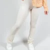Ellen Cropped Leggings in Pale Pink